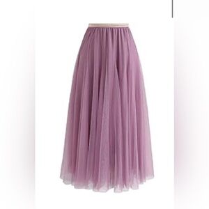 Chicwish layered lilac Tulle Skirt